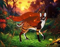 A custom Serval puma named 'Miiso' K'aak of the Yucatan'